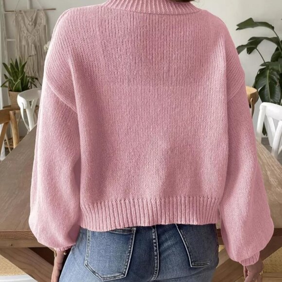 Open Front Dropped Shoulder Cardigan - Picture 16 of 16